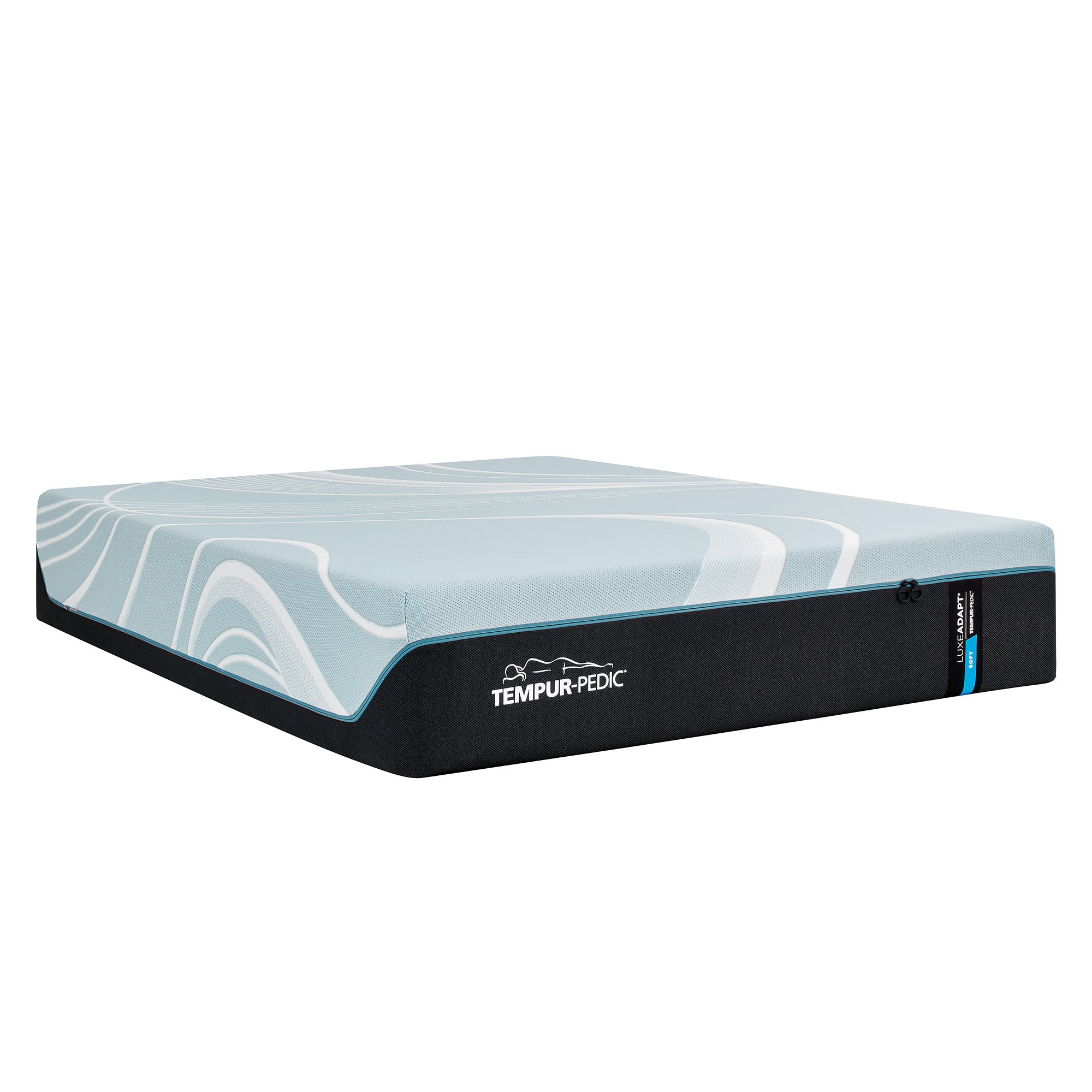 Tempur Sealy - LUXEADAPT 2.0 SOFT KING MATTRESS - White|Black Fabric - Mattresses - Additional View 1