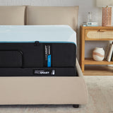 Tempur Sealy - LUXEADAPT 2.0 SOFT KING MATTRESS - White|Black Fabric - Mattresses - Additional View 4