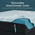 Tempur Sealy - LUXEADAPT 2.0 SOFT KING MATTRESS - White|Black Fabric - Mattresses - Additional View 8