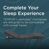 Tempur Sealy - LUXEADAPT 2.0 SOFT KING MATTRESS - White|Black Fabric - Mattresses - Additional View 10