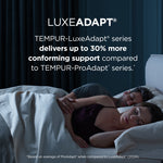 Tempur Sealy - LUXEADAPT 2.0 SOFT KING MATTRESS - White|Black Fabric - Mattresses - Additional View 11