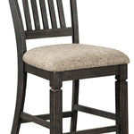 Ashley Furniture - Tyler Creek Upholstered 24" Barstool - Beige Fabric|Wood - Stools - Additional View 2