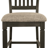 Ashley Furniture - Tyler Creek Upholstered 24" Barstool - Beige Fabric|Wood - Stools - Additional View 3