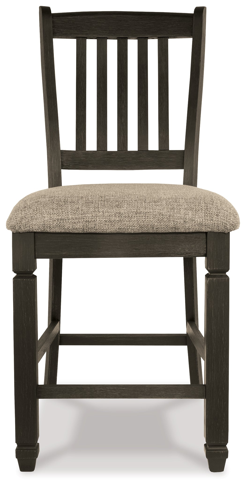 Ashley Furniture - Tyler Creek Upholstered 24" Barstool - Beige Fabric|Wood - Stools - Additional View 3