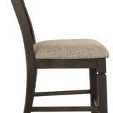 Ashley Furniture - Tyler Creek Upholstered 24" Barstool - Beige Fabric|Wood - Stools - Additional View 5