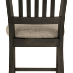 Ashley Furniture - Tyler Creek Upholstered 24" Barstool - Beige Fabric|Wood - Stools - Additional View 6