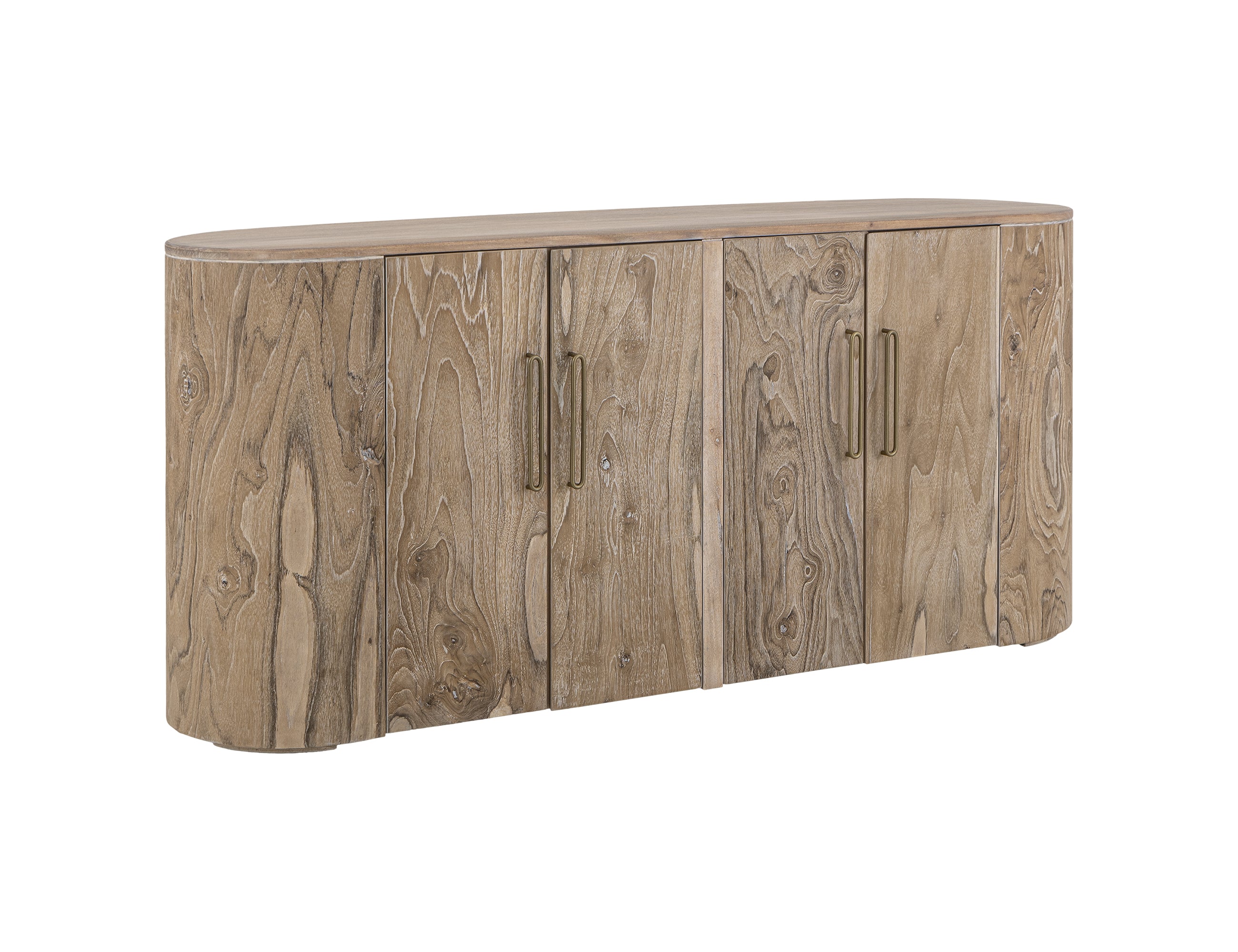 International Furniture Direct - RIVERBEND CONSOLE - Light Brown Wood - Tables - Additional View 1