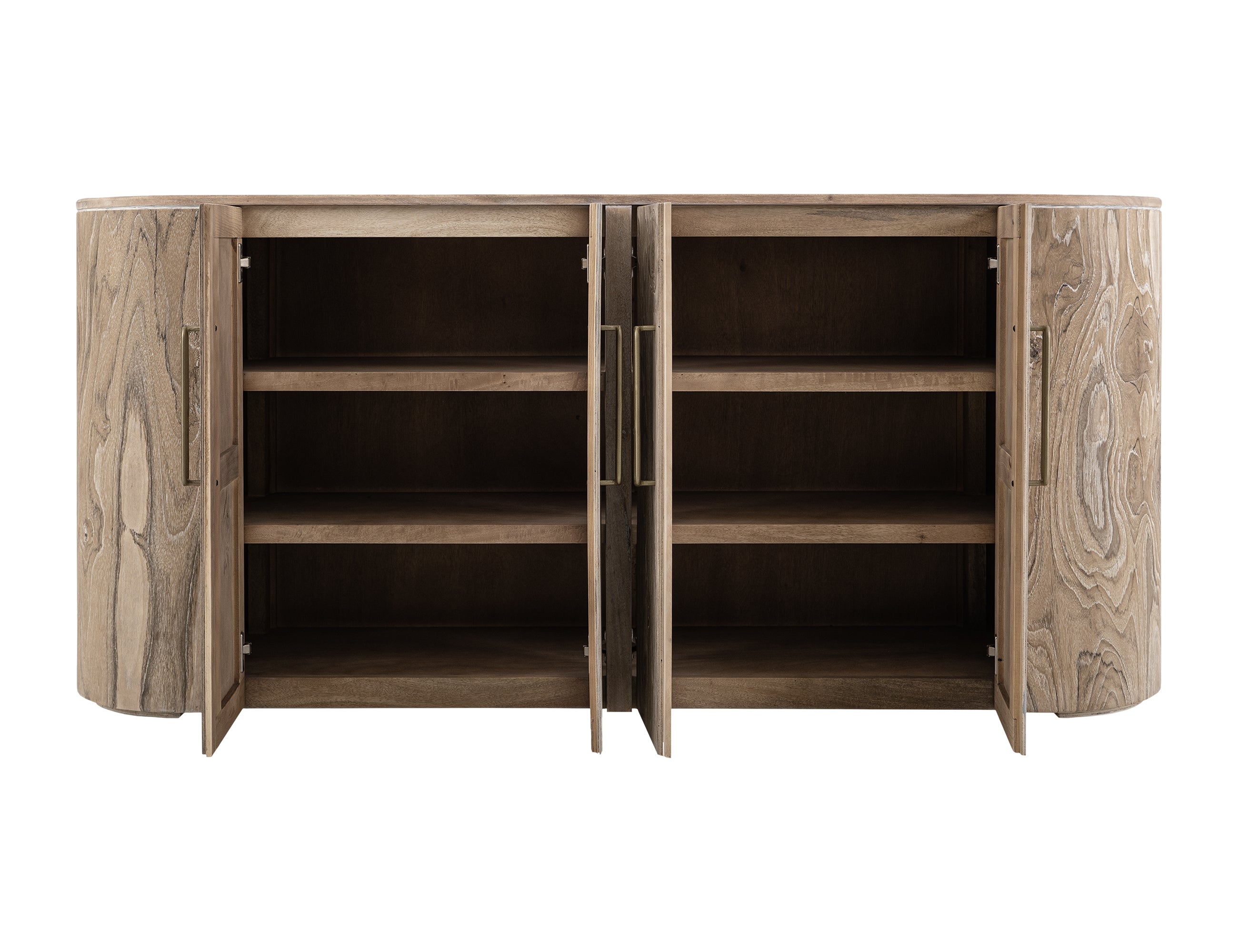 International Furniture Direct - RIVERBEND CONSOLE - Light Brown Wood - Tables - Additional View 3