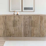 International Furniture Direct - RIVERBEND CONSOLE - Light Brown Wood - Tables - Additional View 4