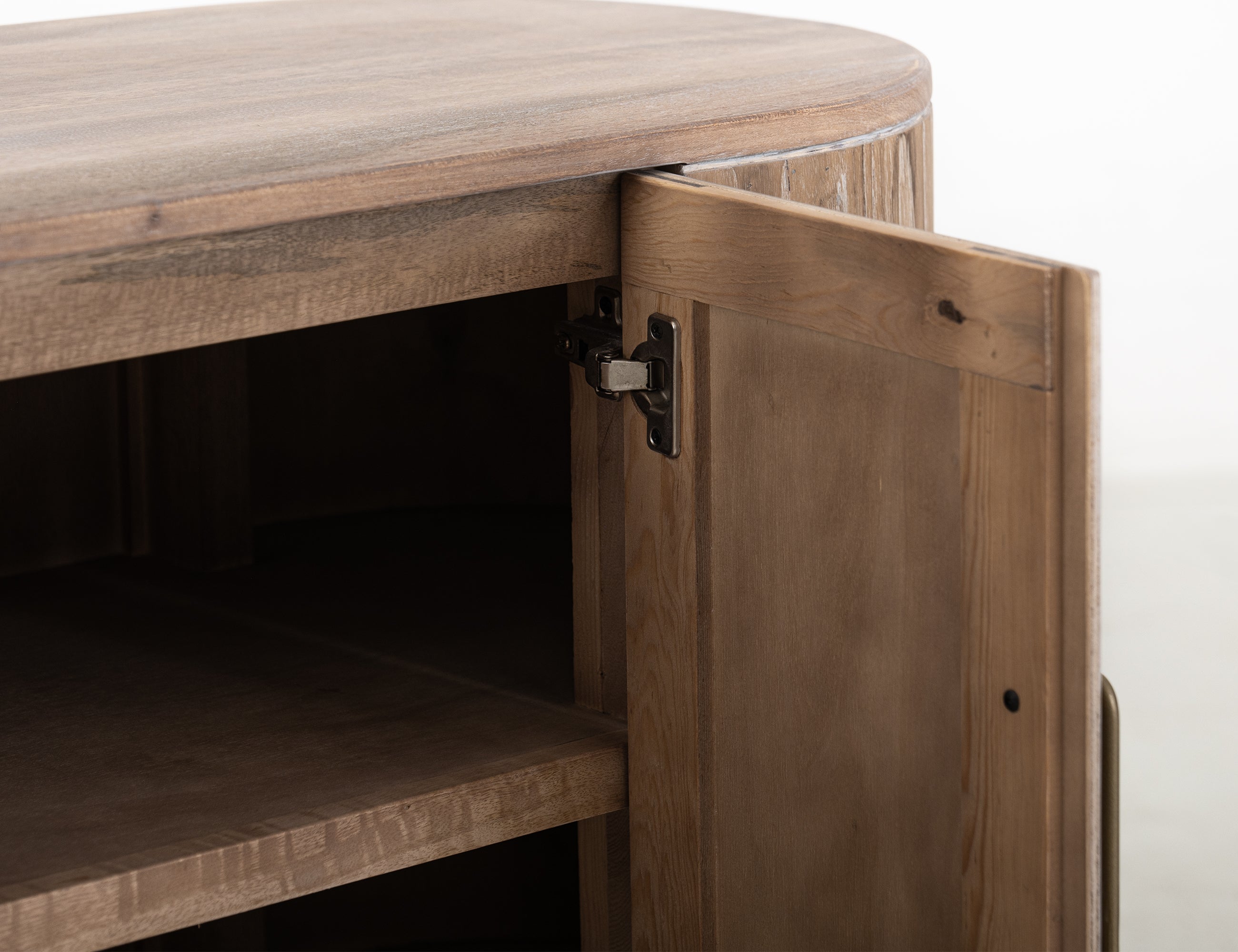 International Furniture Direct - RIVERBEND CONSOLE - Light Brown Wood - Tables - Additional View 5