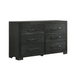 Elements International - Allan Black Dresser - Wood - Dresser & Mirror