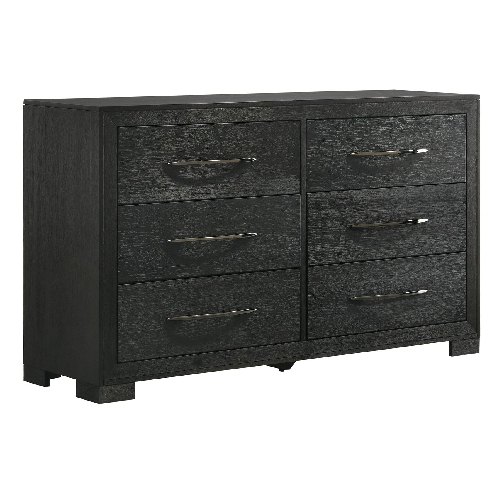 Elements International - Allan Black Dresser - Wood - Dresser & Mirror