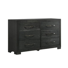 Elements International - Allan Black Dresser - Wood - Dresser & Mirror