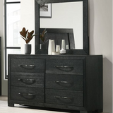 Allan 6-Drawer Dresser - Black