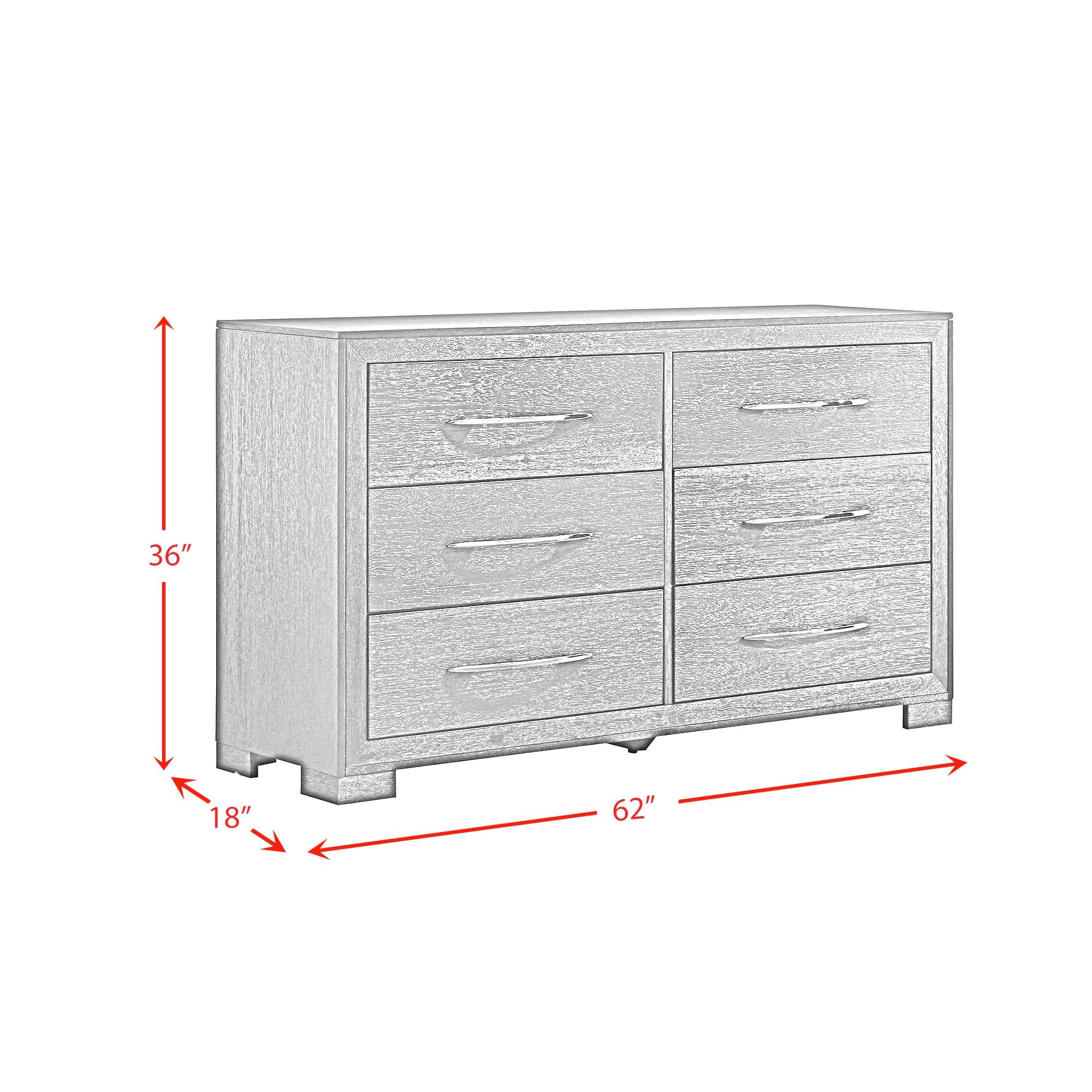 Elements International - Allan Black Dresser - Wood - Dresser & Mirror - Additional View 8