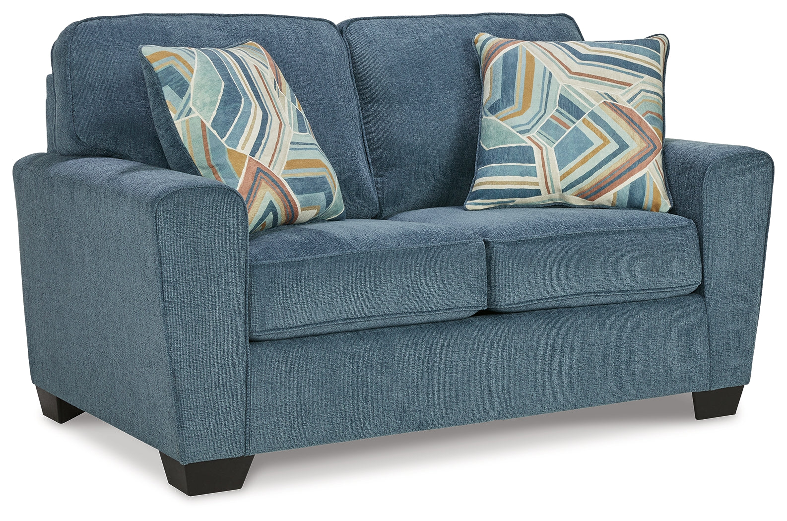 Ashley Furniture - CASHTON BLUE LOVESEAT - Fabric - Loveseats