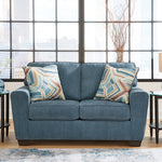 Ashley Furniture - CASHTON BLUE LOVESEAT - Fabric - Loveseats - Additional View 1