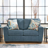 Ashley Furniture - CASHTON BLUE LOVESEAT - Fabric - Loveseats - Additional View 1