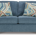 Ashley Furniture - CASHTON BLUE LOVESEAT - Fabric - Loveseats - Additional View 2
