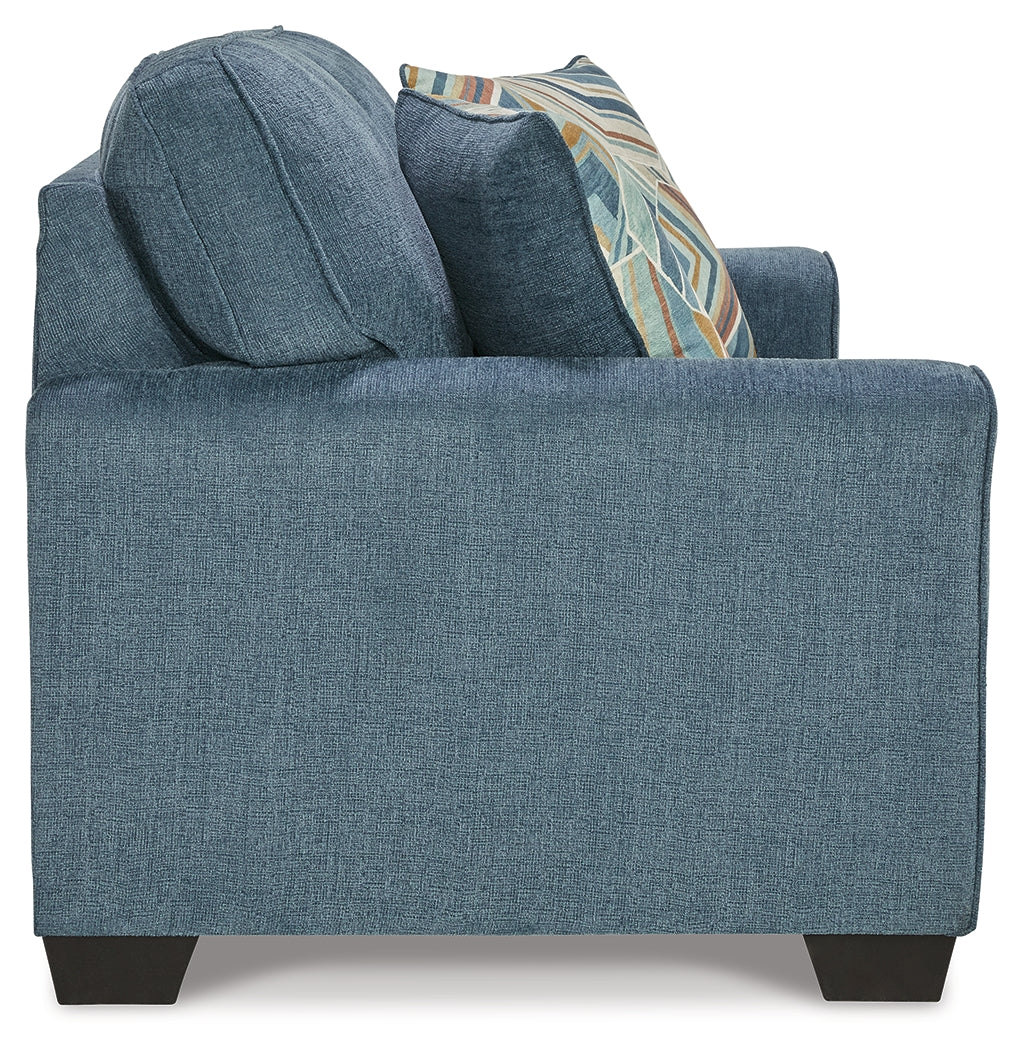Ashley Furniture - CASHTON BLUE LOVESEAT - Fabric - Loveseats - Additional View 3