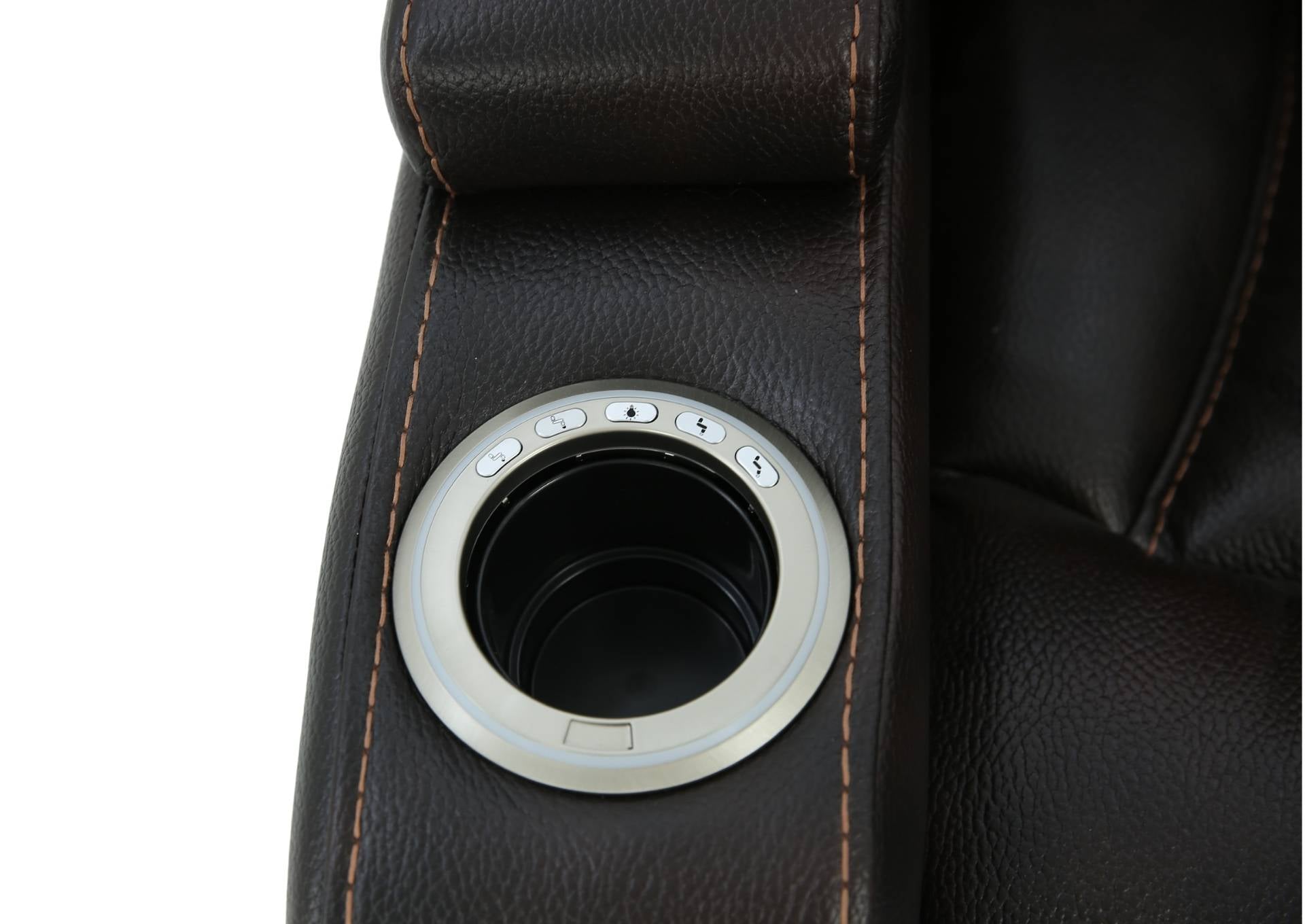 BOLTON WALNUT 2P POWER RECLINER WITH LIGHT - Additional View 4