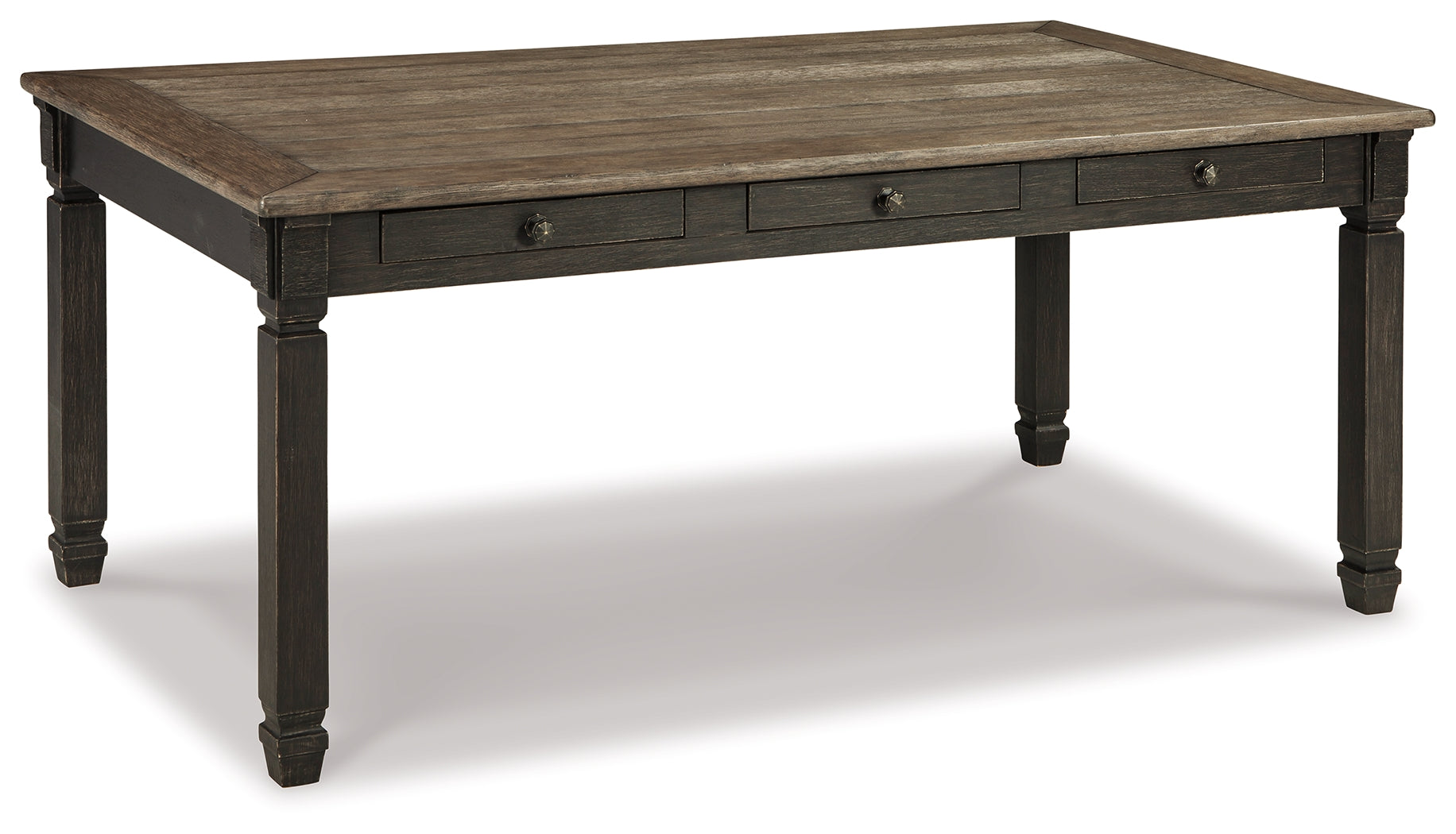 Ashley Furniture - Tyler Creek Dining Table - Dark Gray Wood - Tables