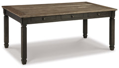 Ashley Furniture - Tyler Creek Dining Table - Dark Gray Wood - Tables
