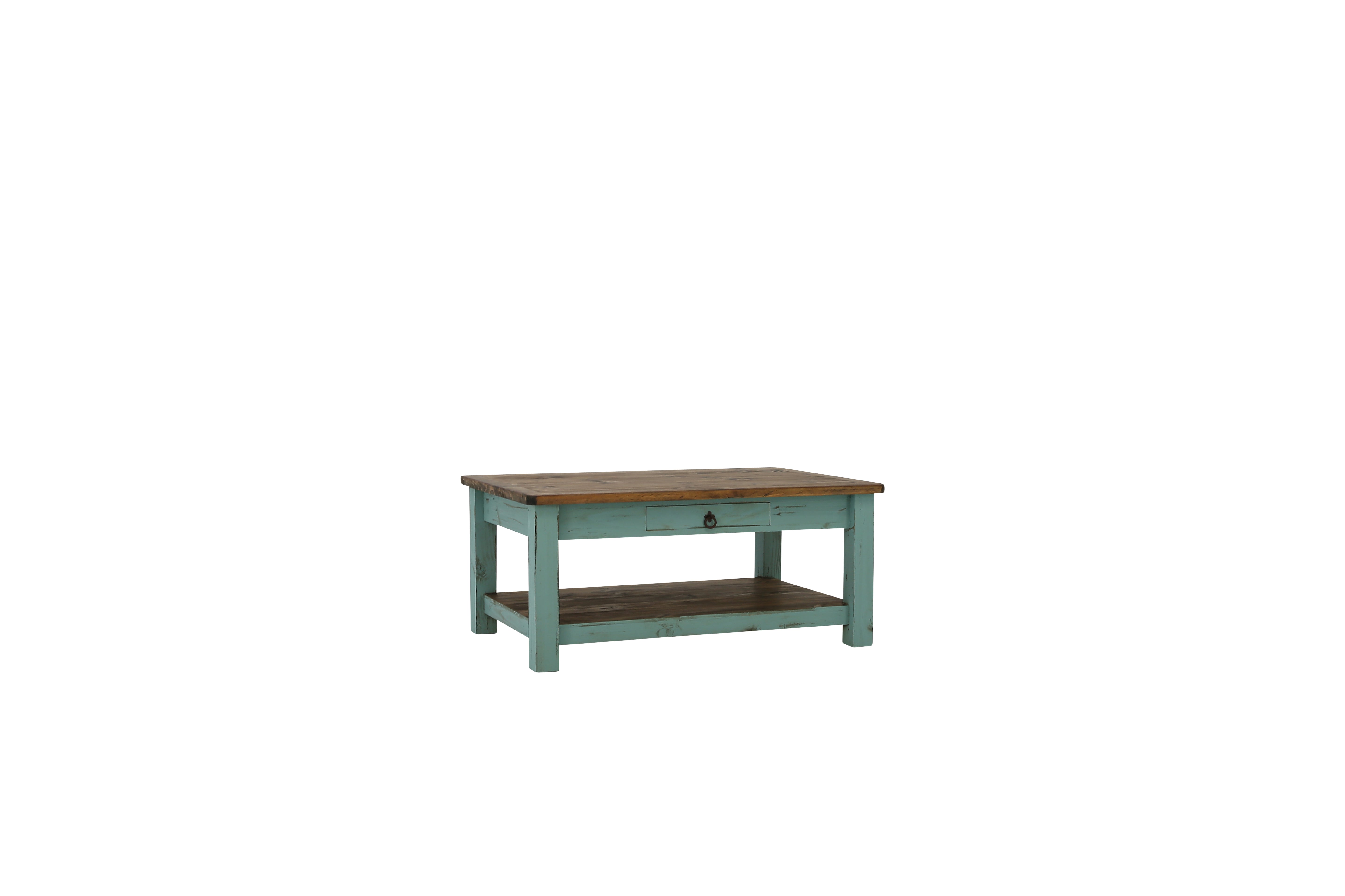 Lawman Cocktail Table - Turquoise - Additional View 1