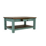 Lawman Cocktail Table - Turquoise - Additional View 2