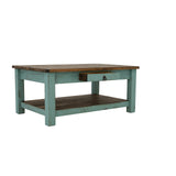 Lawman Cocktail Table - Turquoise - Additional View 2