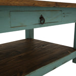 Lawman Cocktail Table - Turquoise - Additional View 3