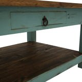 Lawman Cocktail Table - Turquoise - Additional View 3