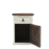 MANSION AGED WHITE NIGHTSTAND - Additional View 2