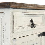 MANSION AGED WHITE NIGHTSTAND - Additional View 4
