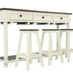 TRADITIONAL KITCHEN ISLAND WITH STOOLS - Additional View 1
