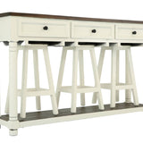 TRADITIONAL KITCHEN ISLAND WITH STOOLS - Additional View 2
