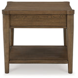 Ashley Furniture - ROANHOWE END TABLE - Dark Brown Wood - Tables - Additional View 4