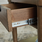 Ashley Furniture - ROANHOWE END TABLE - Dark Brown Wood - Tables - Additional View 6