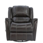 Bryce Leather Swivel Glider Recliner - Walnut - Additional View 1
