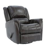 Bryce Leather Swivel Glider Recliner - Walnut - Additional View 2