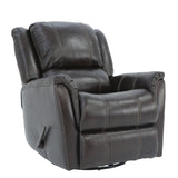 Bryce Leather Swivel Glider Recliner - Walnut - Additional View 2