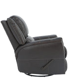 Bryce Leather Swivel Glider Recliner - Walnut - Additional View 3