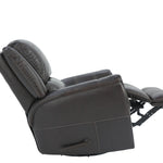 Bryce Leather Swivel Glider Recliner - Walnut - Additional View 4