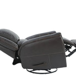Bryce Leather Swivel Glider Recliner - Walnut - Additional View 5