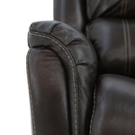 Bryce Leather Swivel Glider Recliner - Walnut - Additional View 6