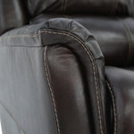 Bryce Leather Swivel Glider Recliner - Walnut - Additional View 7