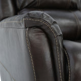 Bryce Leather Swivel Glider Recliner - Walnut - Additional View 7