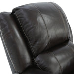 Bryce Leather Swivel Glider Recliner - Walnut - Additional View 9