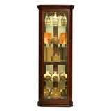 Pulaski Furniture - VICTORIAN CORNER CURIO CABINET - Dark Brown Wood|Glass - Cabinets - Additional View 1