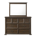 Mossberg Rustic Dresser And Mirror - Oak